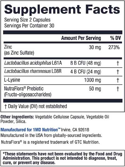 1MD Immunity MD Supplement Facts