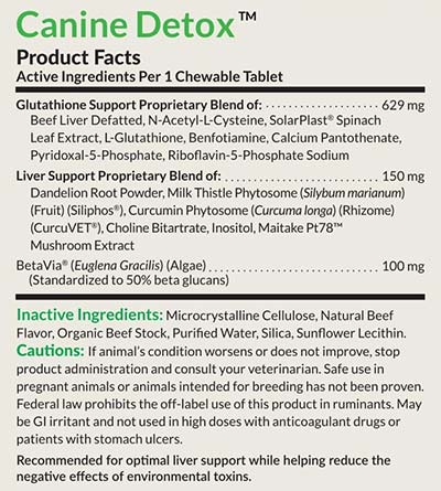 canine-detox-supplement-facts