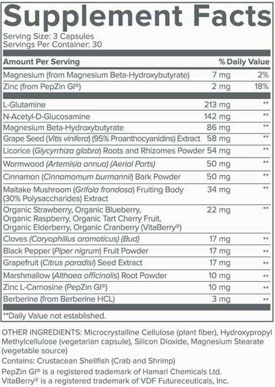 Gundry MD Total Restore Supplement Facts