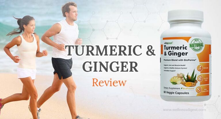 VitaPost Turmeric & Ginger | Superfood Supplement with 95% Curcuminoids